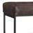Penelope 56"W Genuine Leather Tufted Ottoman Bench with Metal Base