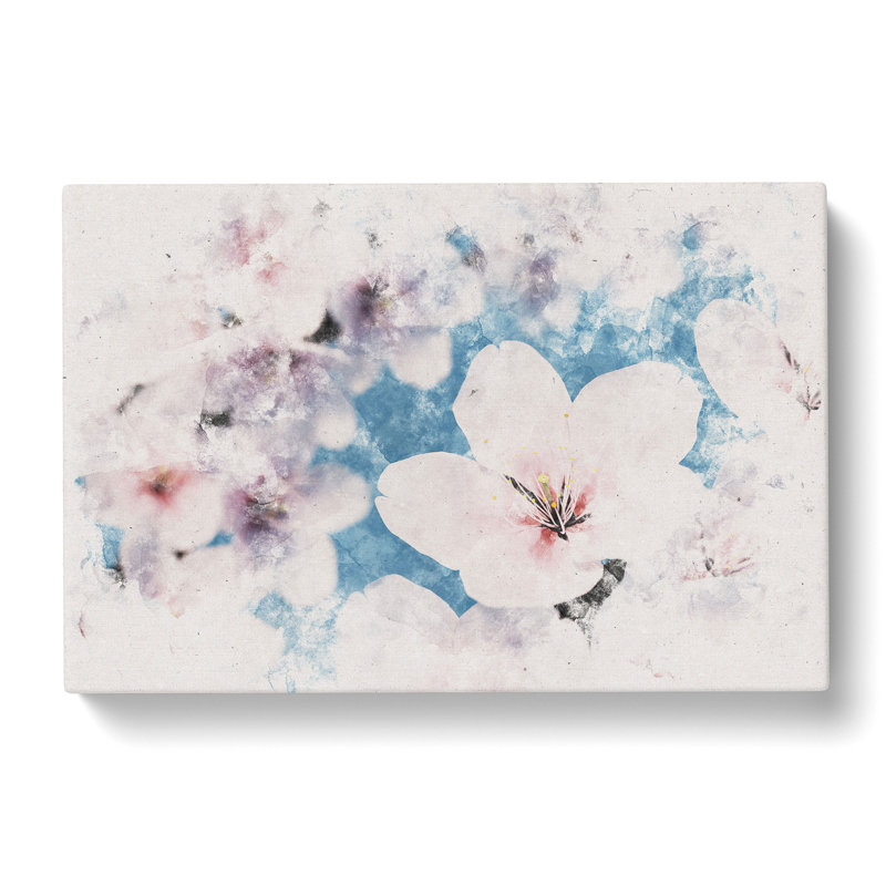 Cherry Blossom Tree In Spring - Wrapped Canvas Print, 60cm H x 91cm W x 3cm D