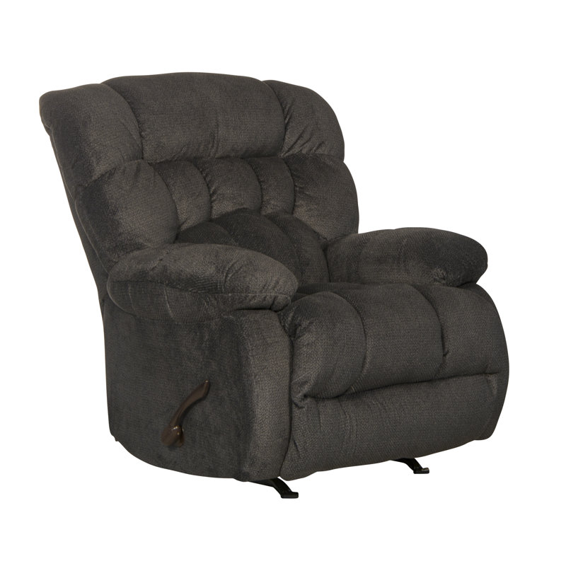 Daly Upholstered Recliner, Manual, Rocker, Cobblestone