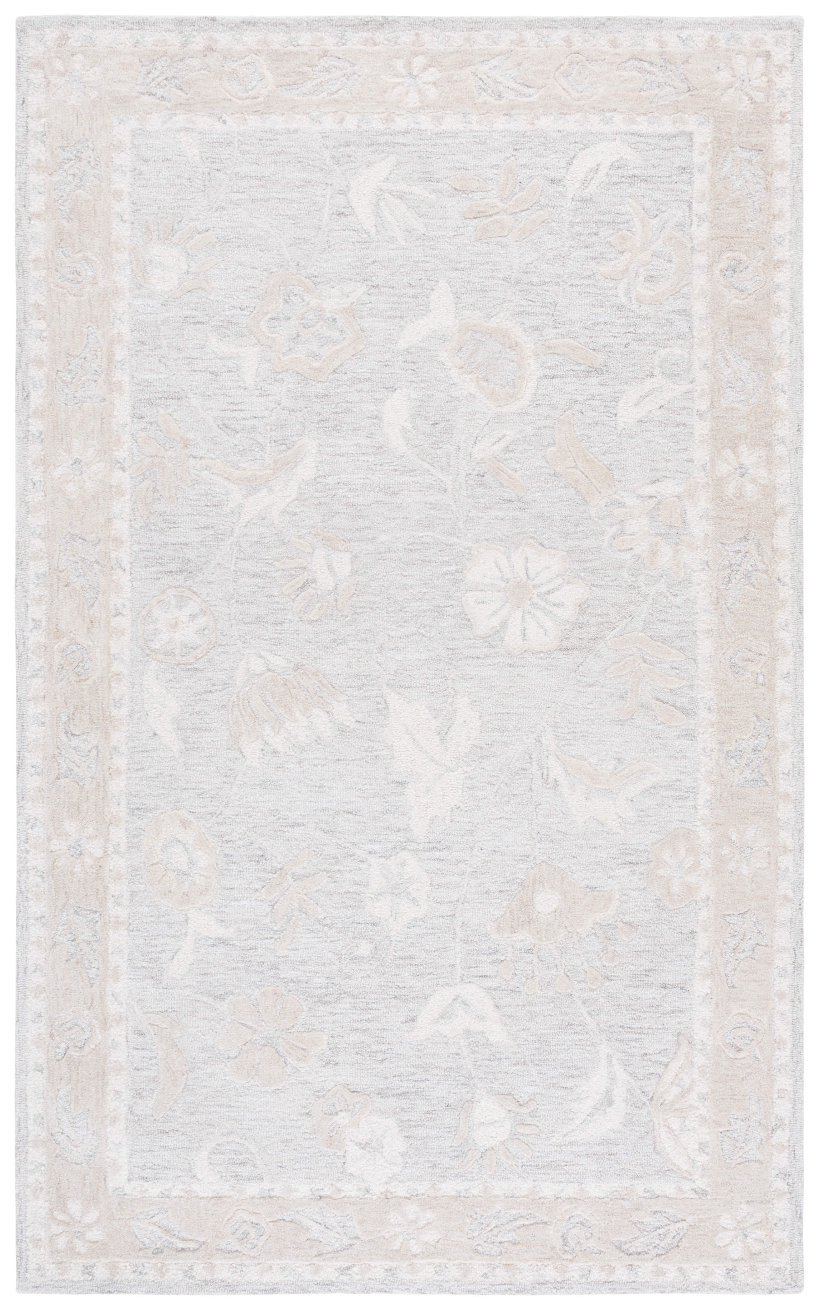 Latitude Run® Metro 201 Hand Tufted Floral Rug