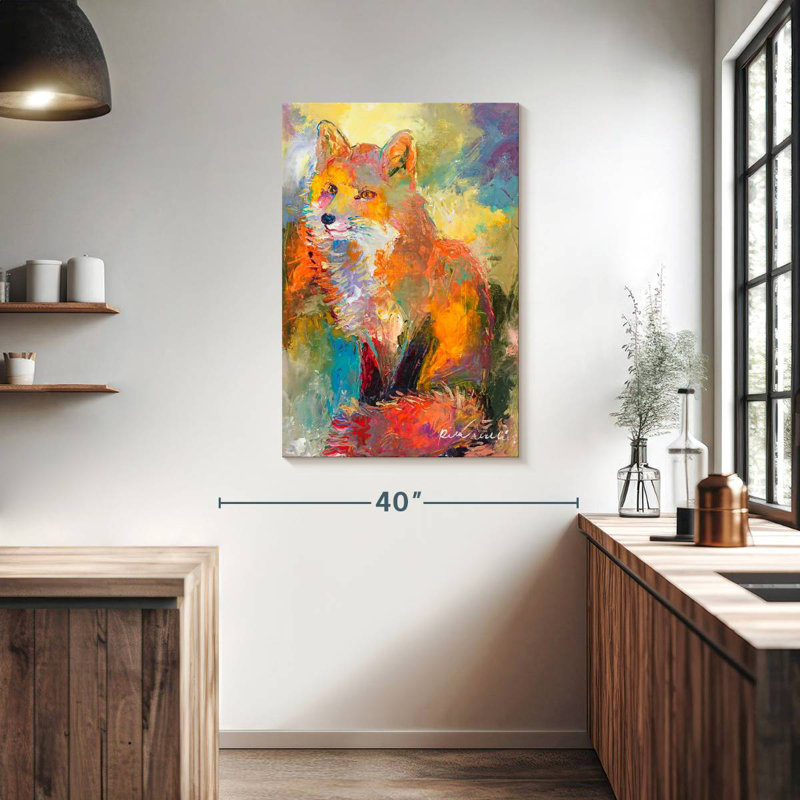 Wild Fox, 39" H x 26" W