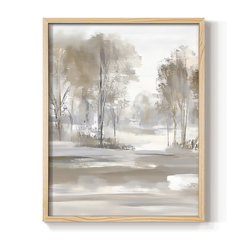 Impression encadrée FLORAL Series DL - bois massif, H 11 po x l 9 po