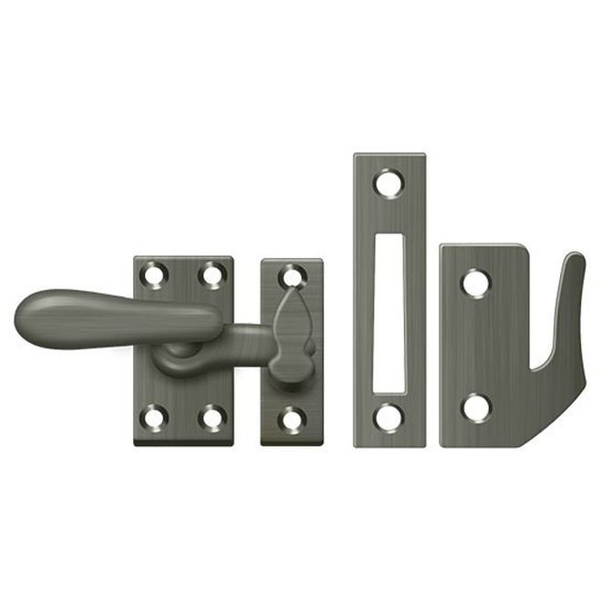 Hardware, Antique Nickel, 1.3" H x 1.5 W x 0.5" D