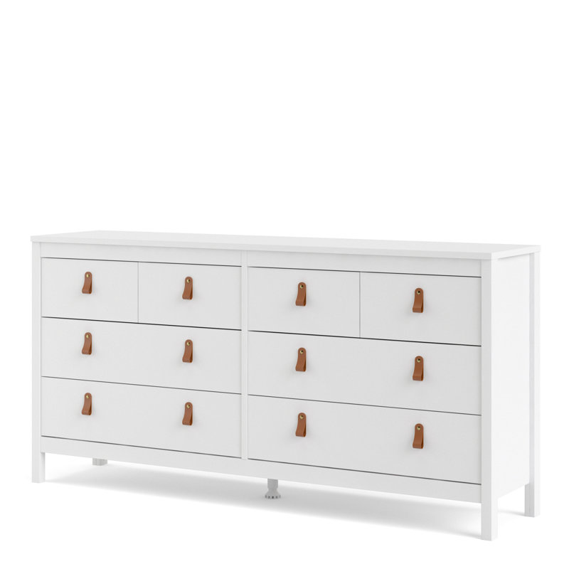Finnmark 159.4cm W 8 - Drawer Chest of Drawers, White