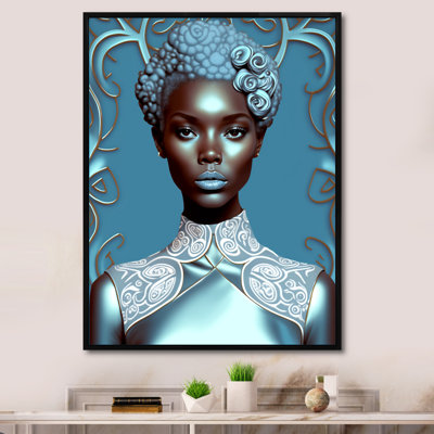 «Retro Haute Couture African American Lady VI» sur toile