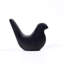 Statue oiseau noir en marbre