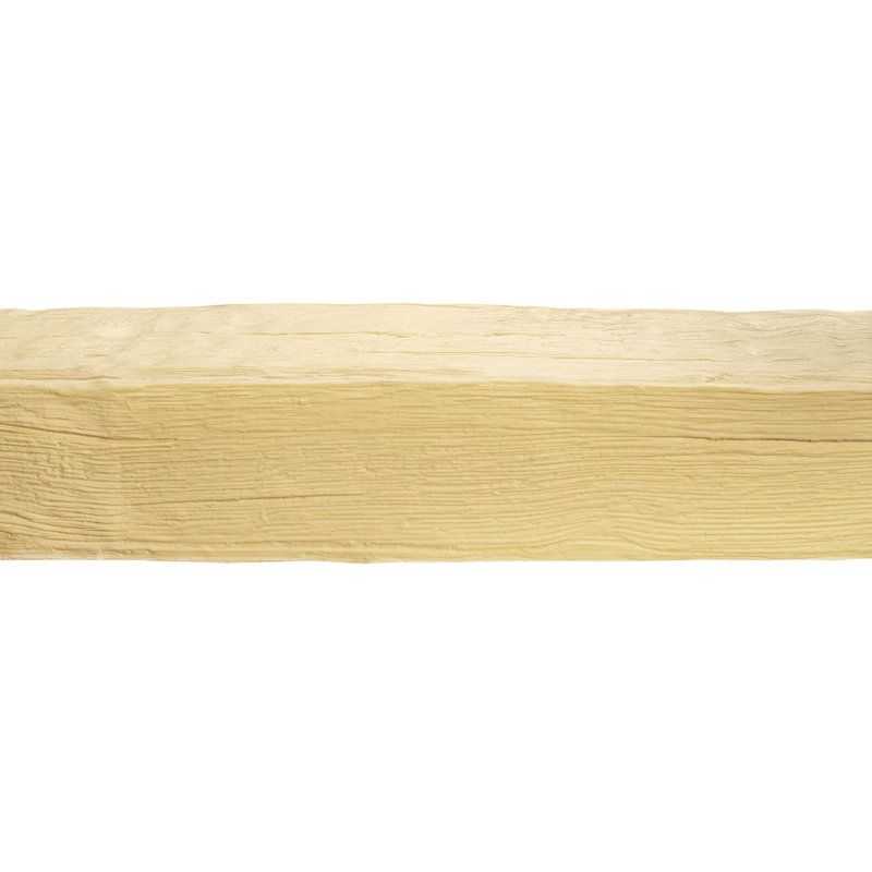 Unfinished Modern Faux Wood Beam with Milled Grain Texture