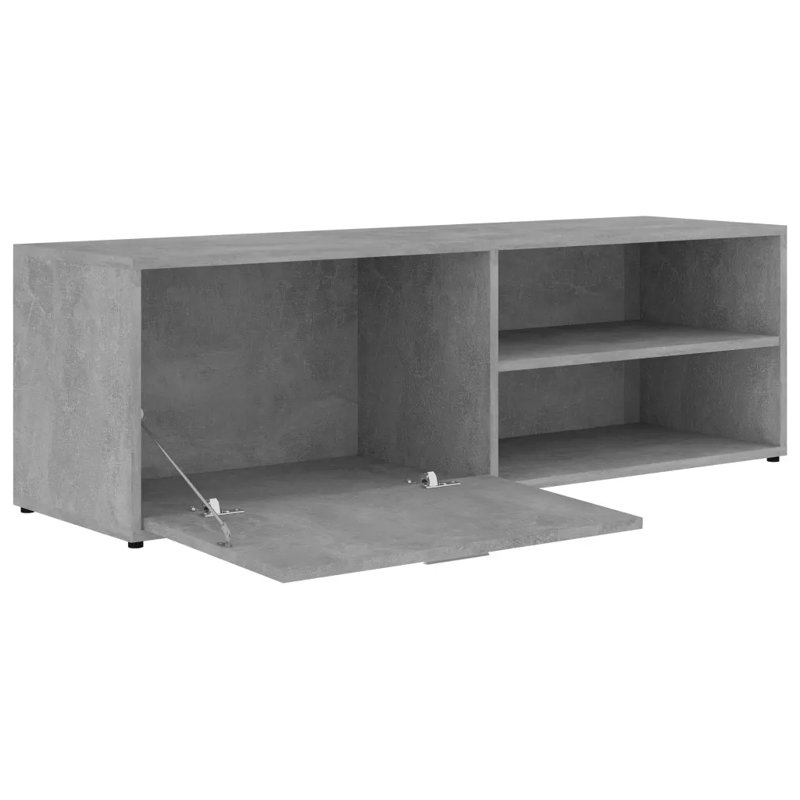 Aileen Unfinished TV Stand for TVs up to 55", Concrete Grey