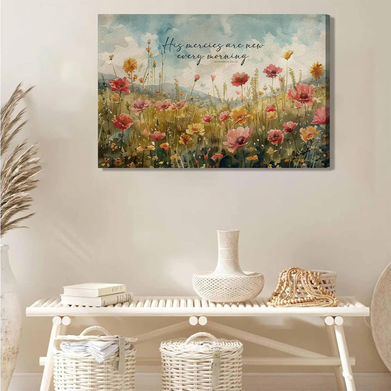 Art floral sur toile Christian
