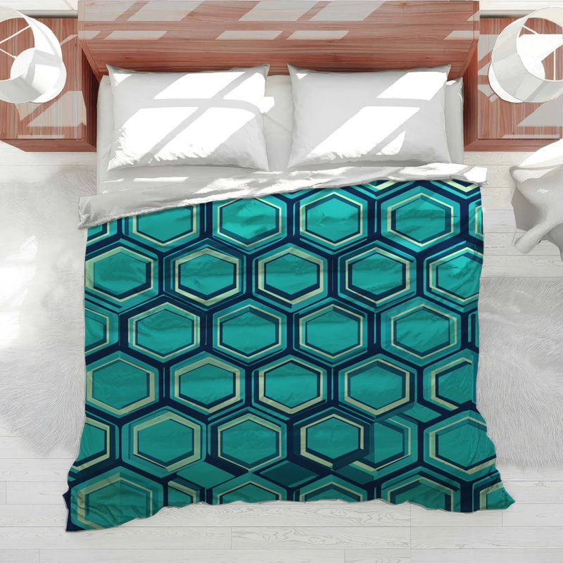 Édredon Hexagons, Édredon simple
