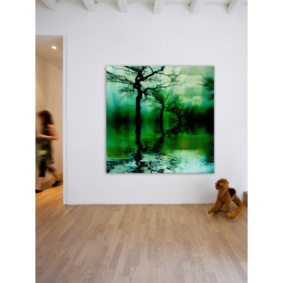 « émeraude lake » par parvez taj,-reproduction de photo sur toile tendue