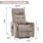Chenille Single Motor Power Lift Recliner Chair with Massage and Heat for Elderly, Heavy Duty Motion Mechanism and One USB for Charging, Max Reclining Angle 155°-1443368456