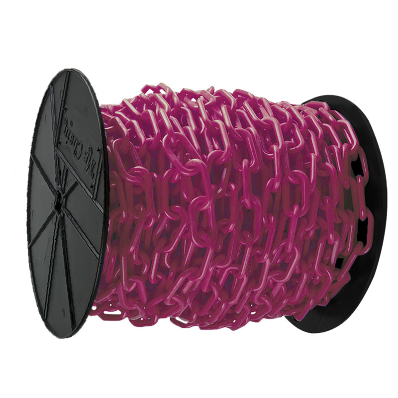 Enrouleur de chaîne en plastique, H 2,12 po x l 1200 po x P 0,29 po, Magenta