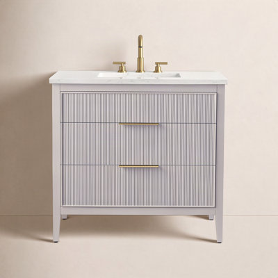 Bilroy 36" Oak Single Bathroom Vanity