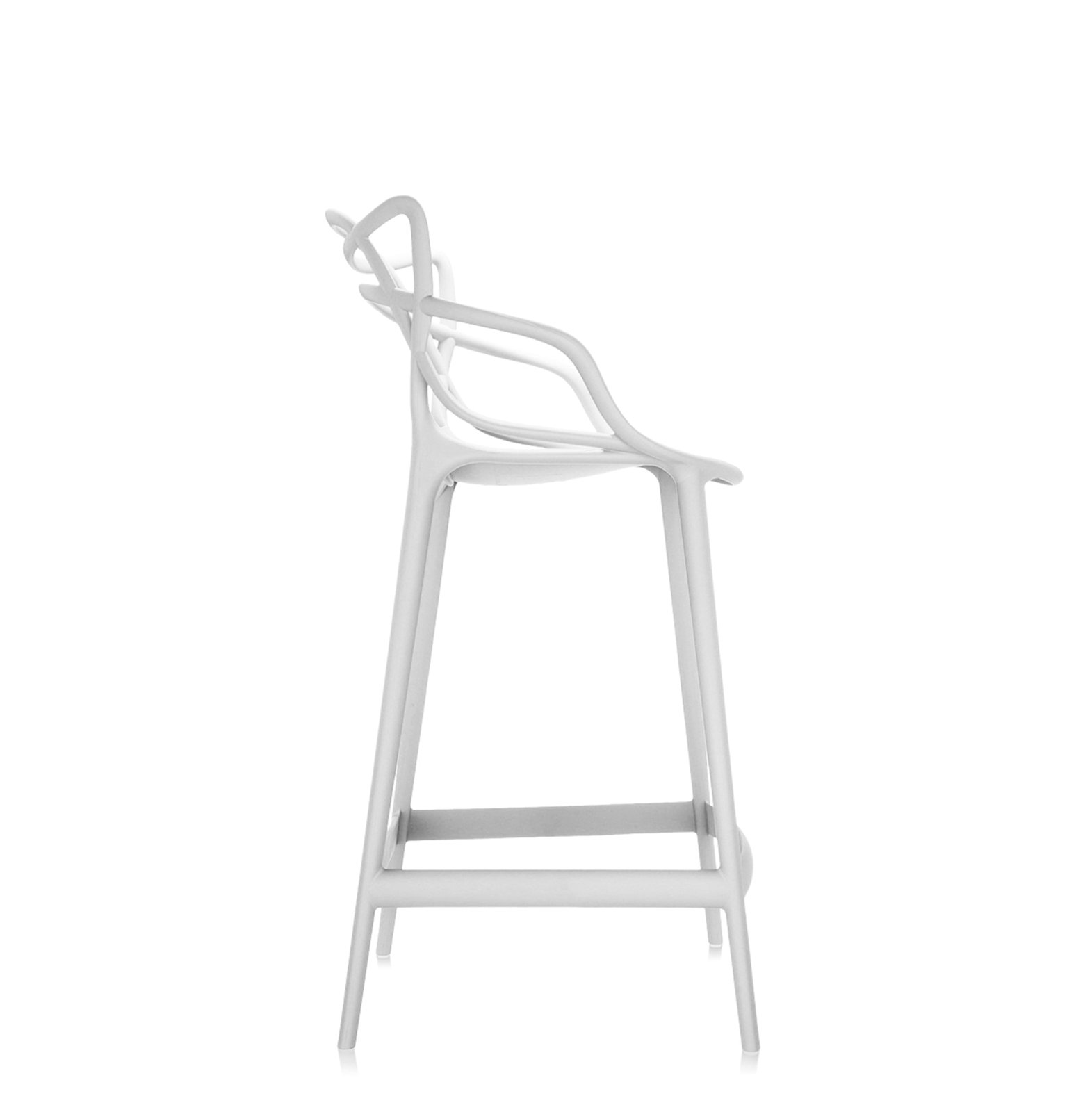 Masters Outdoor Bar Stool, Counter, White