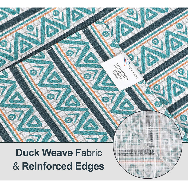  Dining Table Rectangle Placemats 100% Cotton Multi Pattern 13x19 Inches, Kite