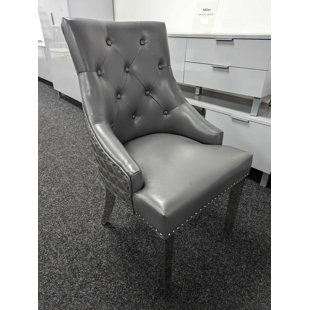 Nova 50cm H Upholstered Metal Full Back Armchair