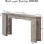 Table d'entrée en bois, console, table d'appoint en bois-129172845