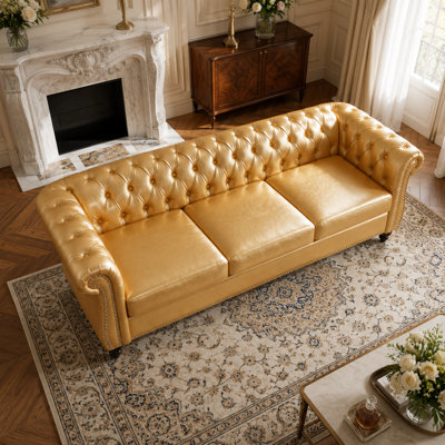 Canapé Chesterfield 3 places 84,65 po Aurelia