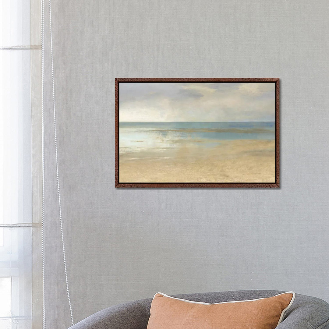 Gerahmtes Leinwandbild Pastel Seascape I von Christy McKee in Beige