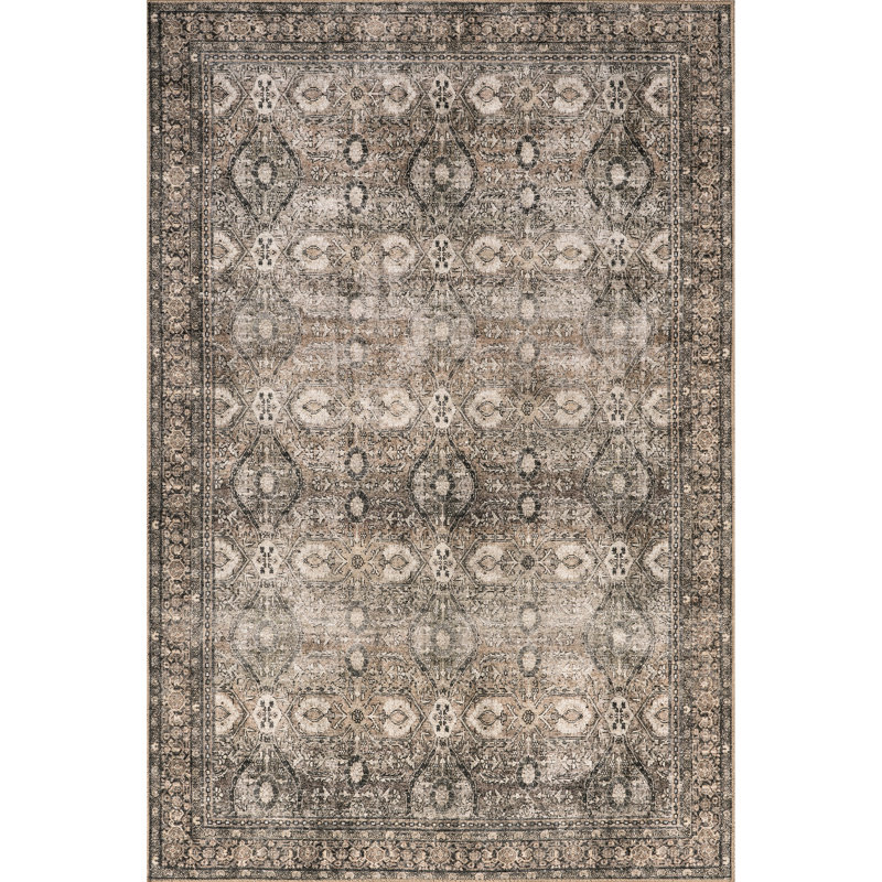 Jeccica Antiqued Jute-Blend Area Rug, Rectangle 10' x 13'