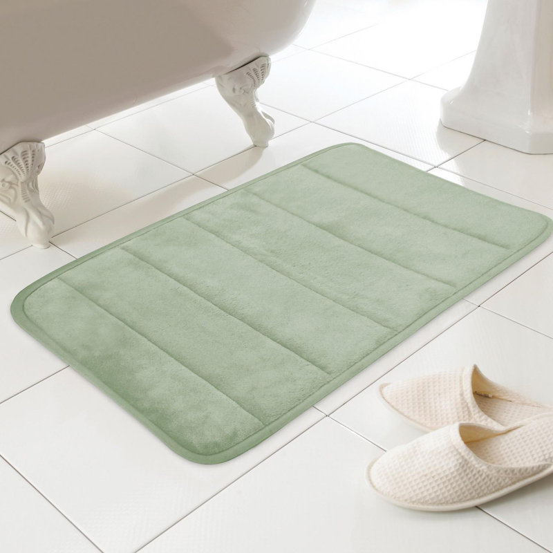 Everyday Rectangle Bath Mat , Green