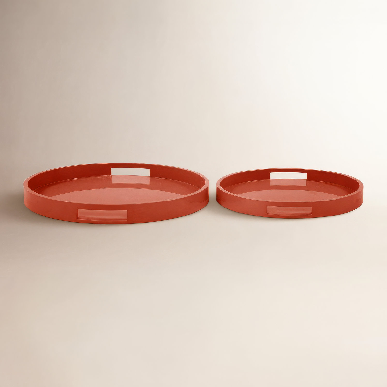 Parke Decorative Tray, Rectangular, Orange