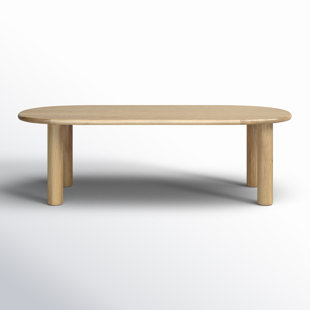 Tully Oak Oval Solid Wood Base Dining Table