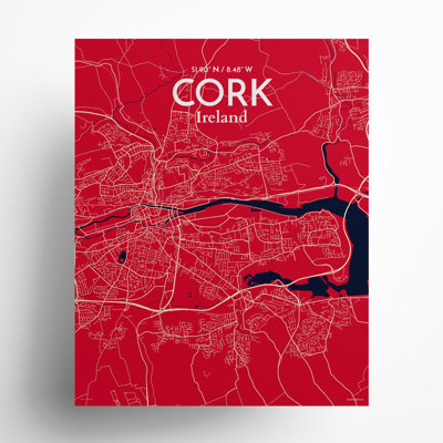 Cork City Map, impression