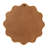 Wavy Round Mirror With Scalloped Wooden Frame