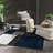 Mehul Woven Geometric Navy/Gray/White Area Rug – Modern, Durable Polypropylene, Medium Pile for Living Room, Bedroom, and Office-212605029-158672751