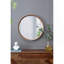 31,5 "miroir rond en bois de pin, miroir mural pour la salle de bain