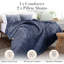 Ensemble d'édredon en microfibre à chevrons et chevrons Southshore Fine Linens-45066782-45066780