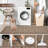 Washable Rug Gray Long Non-Slip Carpet Foldable Bordered Low Pile Stain-Resistant Indoor Accent Mat-789429166