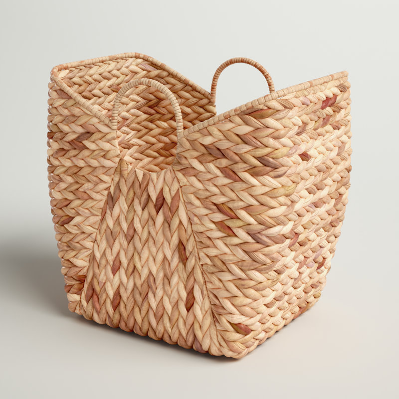 Panier à linge rond en osier