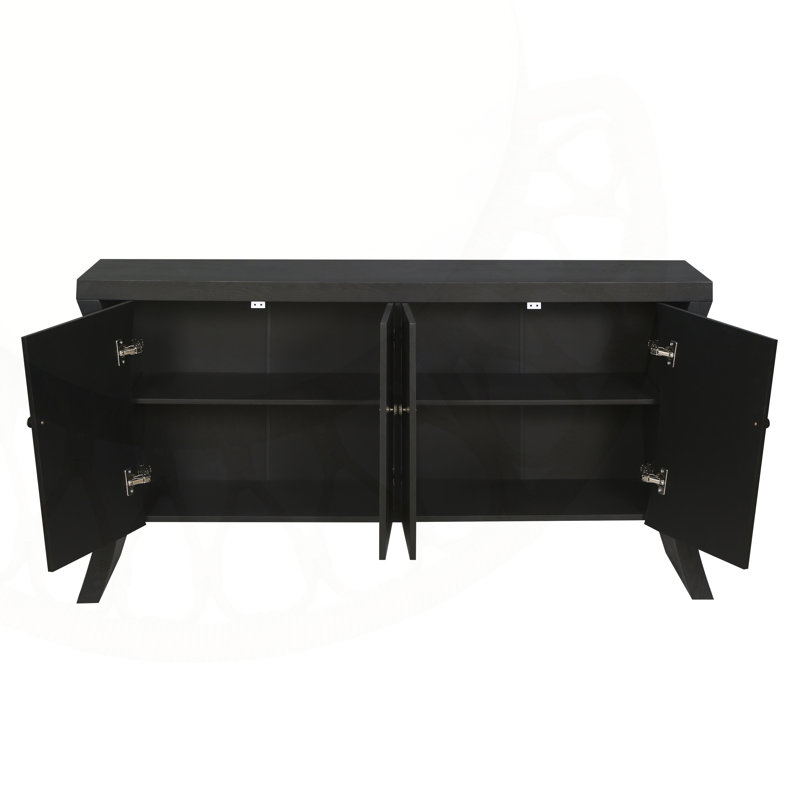 Set of 2 Nesting Coffee Tables, Farmhouse Style, Rectangular Design, Perfect for Living Room and Small Spaces, Black