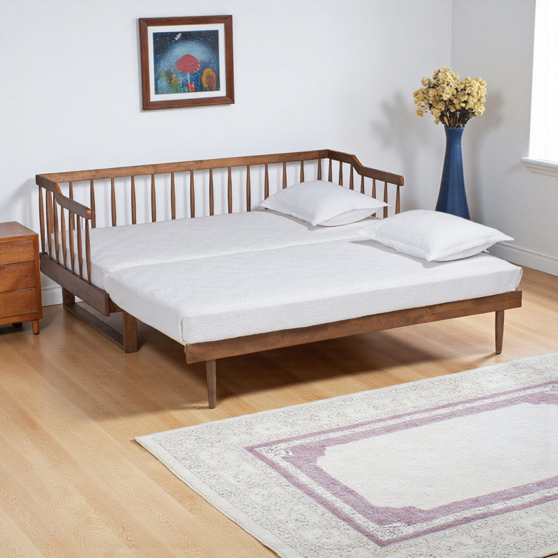 Solid Wood Daybed, Walnut Brown