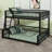 Floor Bunk Bed Frame With Ladder And Safety Guardrails-117531117