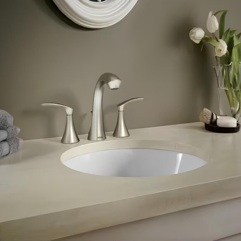 Darcy 8 in. Widespread 2-Handle High-Arc Bathroom Faucet in Brushed Nickel