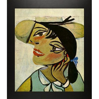 " Portrait Of Woman In D`hermine Pass (Olga) " by Pablo Picasso Painting Print