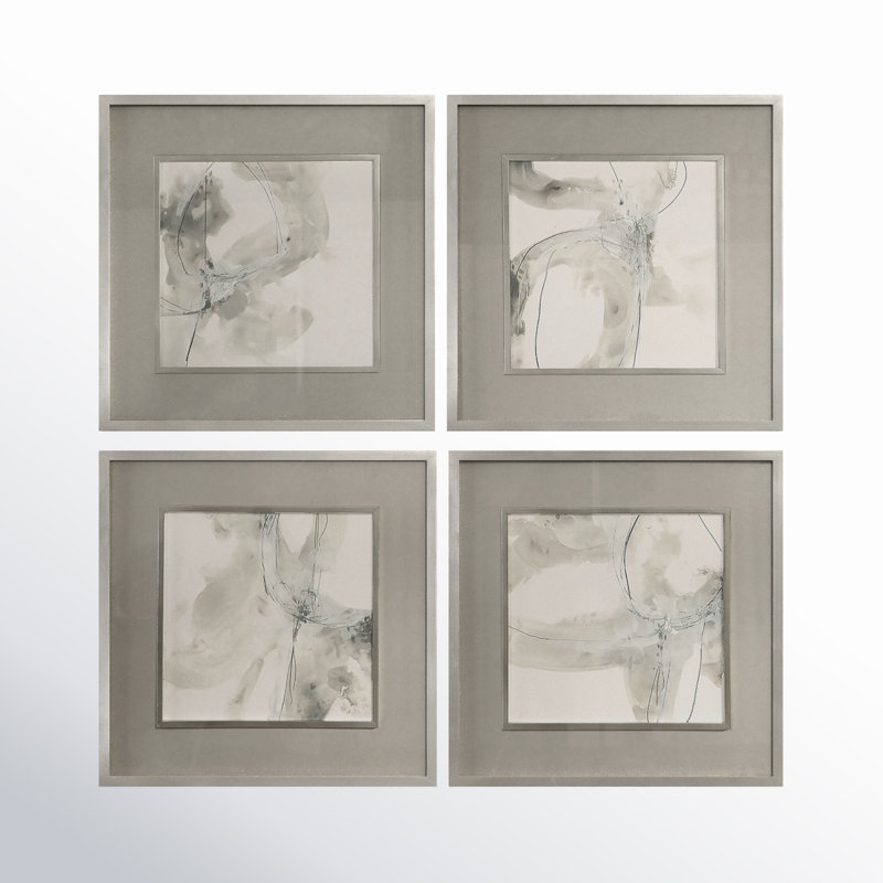 « divination », ensemble de 4 reproductions encadrées