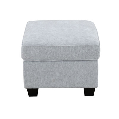Repose-pieds 34 po Darley, chenille gris doux