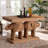 Kenworthy Bali & Pari Elissa Bohemian Honey Rattan Elephant Console Table