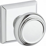Traditional Double Dummy Door Knob with Traditional Square Rose
