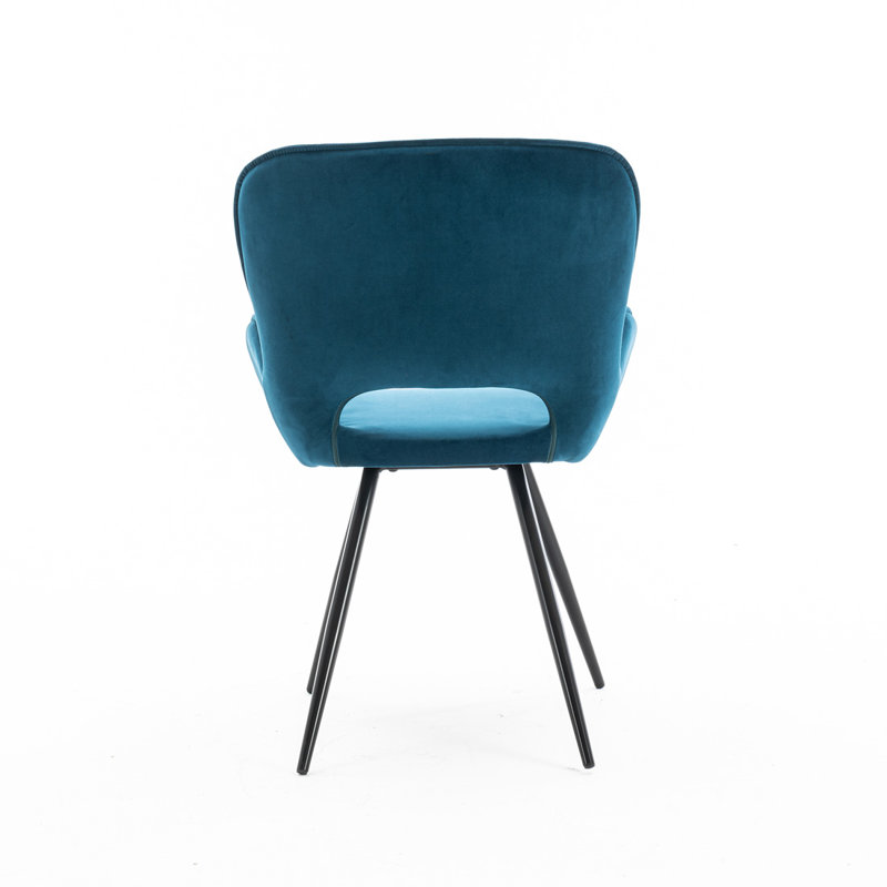Aryaveer Low Back Armchair, Set Of 6, Blue