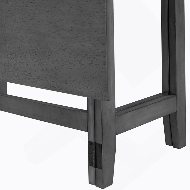 Table de salle à manger extensible Farmhouse, Gris