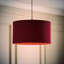 Blended Fabric Drum Lamp Shade ( Slip-On )-1169404703-1169404700