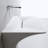 Modern Wall-Mounted Solid Surface Pedestal Sink