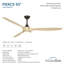 Ventilateur de plafond intelligent 65 po Pierce-116794814-116794811