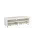 Woolhorpe White TV Stand Cabinet with Lights for TVs up to 65", 140cm